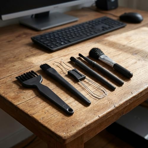 Keyboard Cleaning Kit 6PCS,Keycap & Switch Puller | 5 Anti-Static Brushes for Mechanical Keyboards PC Electronics Maintenance,Reinforced Steel Wide-Grip Set