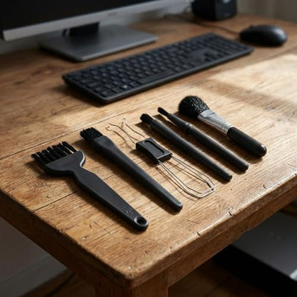 Keyboard Cleaning Kit 6PCS,Keycap & Switch Puller | 5 Anti-Static Brushes for Mechanical Keyboards PC Electronics Maintenance,Reinforced Steel Wide-Grip Set