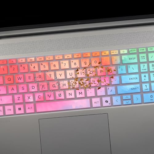 Keyboard Cover for HP 15.6" Laptop 15-fc 15-fd/HP OmniBook 5 AI 16" 16-ag 16-af 16-ba 16-bc 16z-ag100 16z-bc100 Series Laptop 16-af1037nr 16-bc1047nr-Colorful - color: Colorful