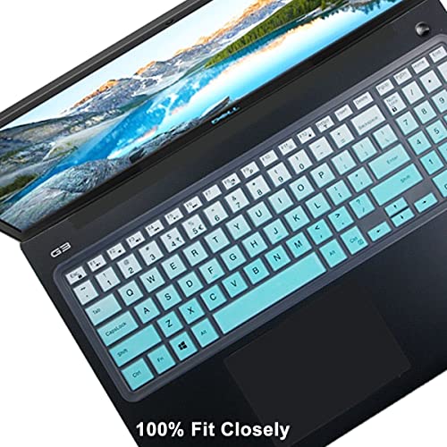 Keyboard Cover fit Dell Inspiron 15 3000 5000 Series/Dell G3 15 17 Series/Dell Inspiron G7 7786 7790 /Dell Inspiron 3583 3593 3558 3580 5570 5558 5559 7559 7567 Accessories Keyboard Cover-MintGreen - color: MintGreen