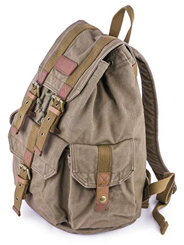 GOOTIUM 21101AMG-S Specially High Density Thick Canvas Backpack Rucksack, Field Tan, Small - color: Field Tan, size: Small