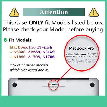 DTangLsm for MacBook Pro 13 inch Case 2022 2021 2020-2016 M2 M1 A2338 A2289 A2251 A2159 A1989 A1708 A1706, Ocean Plastic Hard Shell Laptop Cover for MacBook Pro 2020 Case + Keyboard Cover, Sunet Beach - color: B10-Sunset Beach