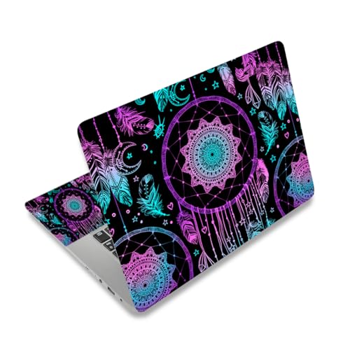 Laptop Skin Sticker Decal,12" 13" 13.3" 14" 15" 15.4" 15.6" Laptop Skin Sticker Protector Cover for Toshiba Hp Samsung Dell Apple Acer Leonovo Sony Asus Laptop Notebook (Dream Catcher) - color: Dream Catcher