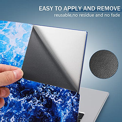 icolor Laptop Skin Sticker Decal 12 13 13.3 14 15 15.4 15.6 inch Personalized Universal Notebook Vinyl Skin Stickers Cover Art Decal Computer Protector (Blue Ocean) - color: Blue ocean