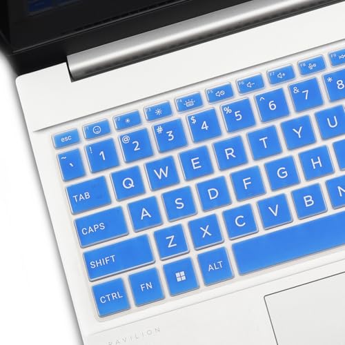 Keyboard Cover for 2025 2024 HP Laptop 15-fc 15-fd 15.6" Series 15z-fc000 15t-fd000 15-fd0123dx 15-fd0127dx 15-fc0245dx 15-fc0025dx 15-fd0023dx 15-fd0005dx 15t-fd100 fd0083wm 15-fc0093dx-Blue - color: Blue