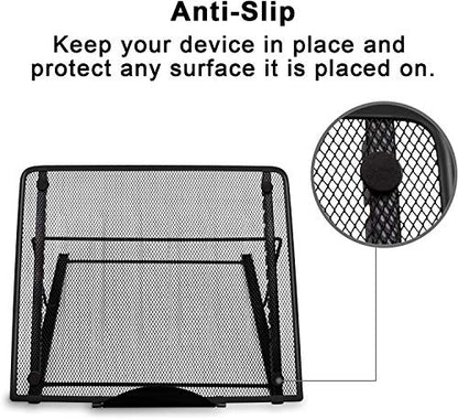 Fayet Large Version Adjustable Light Pad Stand, 12 Angle Points Skidding Prevented Holder for XP-Pen Artist, Compatible with 10" ~ 17" Notebooks, Drawing Monitor/Huion A2 A3 Light Board