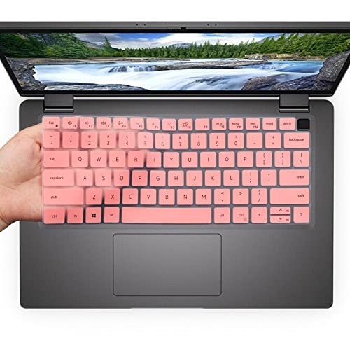 Keyboard Cover for Dell Latitude 14" 7450 7440 7430 7420 7410 3450 3440 5450 5440 5431 5430 5420, Latitude 15.6 7520 9510 9520, Latitude 9420 9430, Latitude 16 7650 7640 Keyboard Skin-Pink - color: Pink