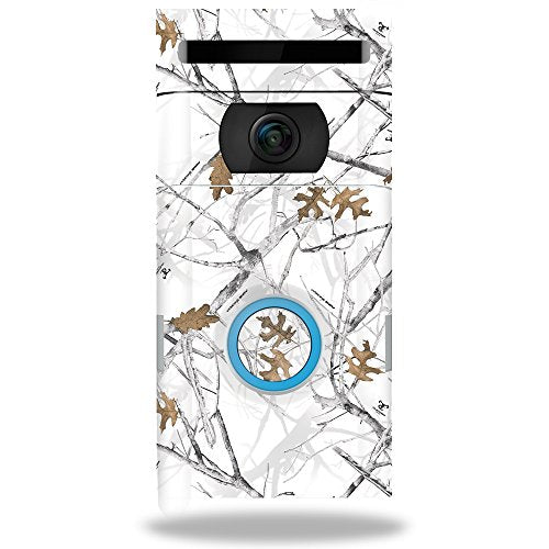 MightySkins Skin Compatible with Ring Doorbell 2 - Conceal Snow | Protective, Durable, and Unique Vinyl Decal wrap Cover | Easy to Apply, Remove, and Change Styles | Made in The USA - color: Conceal Snow