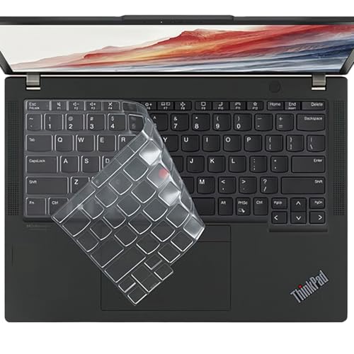 Ultra Thin Keyboard Cover for Lenovo Thinkpad T14 T14s Gen 6/Gen 5 14", Thinkpad E14 Gen 7 14", Thinkpad L14 P14s Gen 6/Gen 5 14" US Layout (Not Fit T14 T14s L14 P14s Gen 4/3/2/1, E14 Gen 6/5/4)-TPU - color: TPU