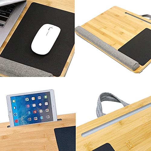 Laptop Desk Home Office Lap Desk Portable Lap Desk with Cushion Mouse Pad Home Office Laptop Desk Computer Tray for Home Office Students Use