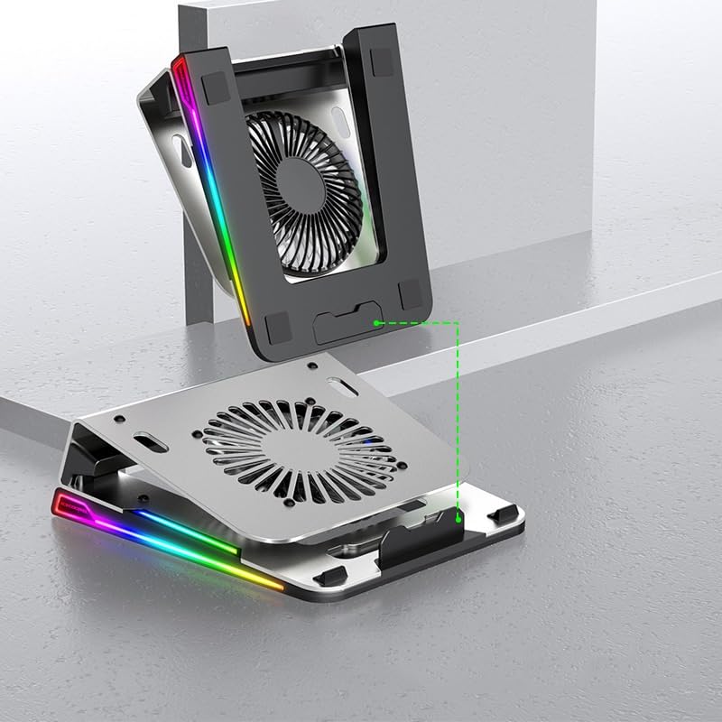 Computer Stand Aluminum Alloy Radiator Fan Lifting Handheld Portable