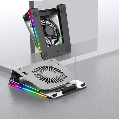 Computer Stand Aluminum Alloy Radiator Fan Lifting Handheld Portable