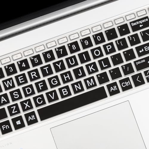 Large Print Keyboard Cover for 2026 2025 2024 HP 15.6 Laptop 15-fc 15-fd Series/HP Pavilion 15t 15z 15-eg 15t-eg 15-er 15-eh 15z-eh Series HP 15.6 inch Laptop Keyboard Protector Cover Skin