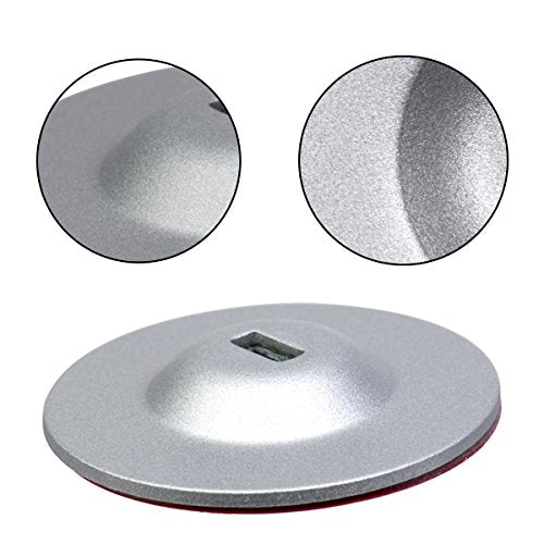 Anchor Plate Adhesive Security Plate, Laptop Lock Plate with Slot, Universal Lock Plate for Laptop, Monitor, Smart Phone,Tablet, Other Electronic Products 4 Pack (Silver) - color: Silver