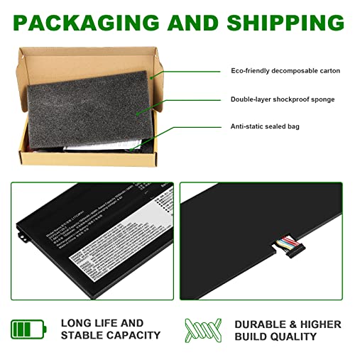 60Wh L17C4PH1 Laptop Battery for Lenovo Yoga 7 Pro Pro-13IKB C930 C930-13IKB C930-131KB 930-13IKB-81EQ 81C4 81EQ 5B10Q82425 5B10Q82426 5B10Q82427 C930-13IK C930-13IKB L17M4PH1 L17M4PH2 L17L4PH2 - size: 11.45*3.78*0.2inch