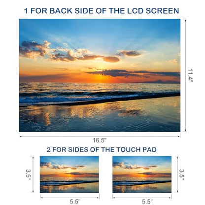 DINKY Laptop Skin Sticker Decal, 16" 16.5” 17” 17.3 inch Laptop Universal Reusable Vinyl Skin Stickers Art Cover Decal Notebook PC Personalized Protector (Sunset) - color: Sunset