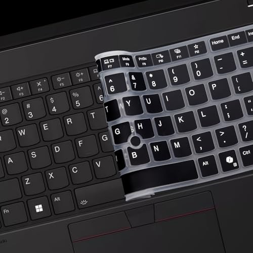 Keyboard Cover for 2026 2025 2024 Lenovo Thinkpad L14 P14s Gen7/Gen 6/Gen 5 14", Thinkpad T14 T14s Gen 6/5 14", Thinkpad E14 Gen 7 14", US Layout (Not Fit T14 T14s L14 P14s Gen 4/3/2/1, E14 Gen 6/5/4) - color: Black