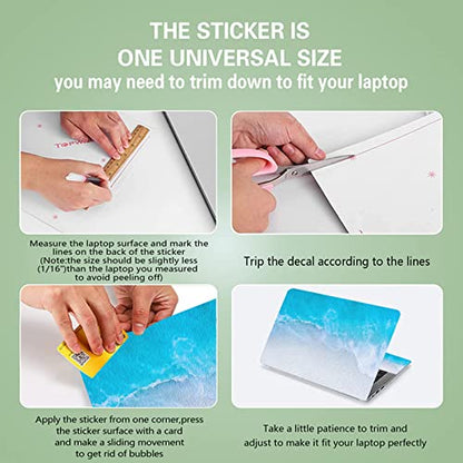 11.6 13 13.3 14 15 15.6 inches Netbook Laptop Skin Sticker Decal Reusable Protector Cover Case for Laptop Notebook chromebook (W-NEK-34) - color: W-NEK-34