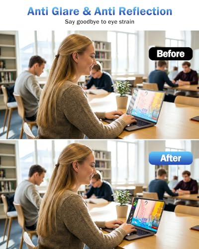 F FORITO 2-Pack Anti Blue Light Matte Screen Protector Compatible with 2026 MacBook Neo 13 inch with A18 Pro Chip - Eye Protection Blue Light Blocking & Anti Glare Laptop Screen Protector - size: for MacBook Neo 13"(2026, A18 Pro)
