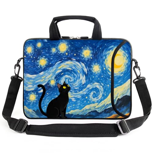 13" laptop bag laptop sleeve chromebook case adjustable shoulder strap with handle accessory pocket for men women (RYD-13-10) - color: Ryd-13-10