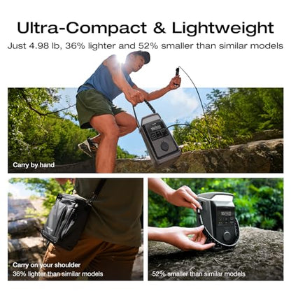 EF ECOFLOW Power Bank Station TRAIL Plus 300 DC, 288Wh 80000mAh, 300W DC | LFP Battery, 140W USB C Output, Solar Generator for Outdoor Camping, Travel, and Emergency (No AC Outlet Included) - style: TRAIL Plus 300