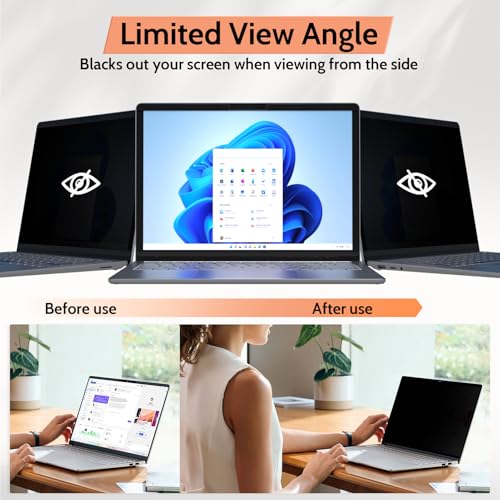 Mamol Magnetic Privacy Screen for 13.5 inch Microsoft Surface Laptop 6/5/4/3/2/1, Removable Anti Spy Glare Blue Light Filter, Surface Laptop Privacy Screen Protector 13.5 in