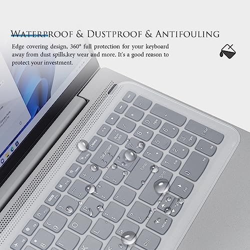 Universal Keyboard Cover Skin for 15.6" Laptop Notebook Keyboard, Dell HP Acer ASUS Lenovo MacBook Ultra Thin Waterproof Dustproof Keyboard Protector Skin(13.7" x 5.07") - Clear - size: 15-15.6 inch Universal Laptop Keyboard