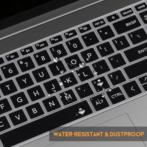 Keyboard Cover for 2026 2025 HP 15.6 inch Laptop 15-fc 15-fd Series, HP 15z-fc000 15t-fd000 fd100 fd200 15-fc0499nr 15-fc0502nr 15-fc0399nr 15-fc0099nr 15-fd0123dx 15-fd0127dx 15-fd0125dx 15-fd1073nr - color: Black