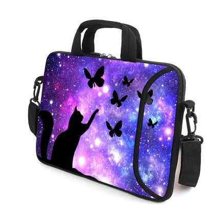 13" laptop bag laptop sleeve chromebook case adjustable shoulder strap with handle accessory pocket for men women (RYD-13-11) - color: Ryd-13-11