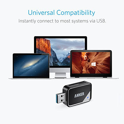Anker USB 3.0 SD Card Reader, 2-in-1 for SDXC, SDHC, MMC, RS-MMC, Micro SDXC, Micro SD, Micro SDHC, UHS-I Cards - CardReader, Micro SD Card Reader (Pack of 2) - size: USB 3.0 Card Reader