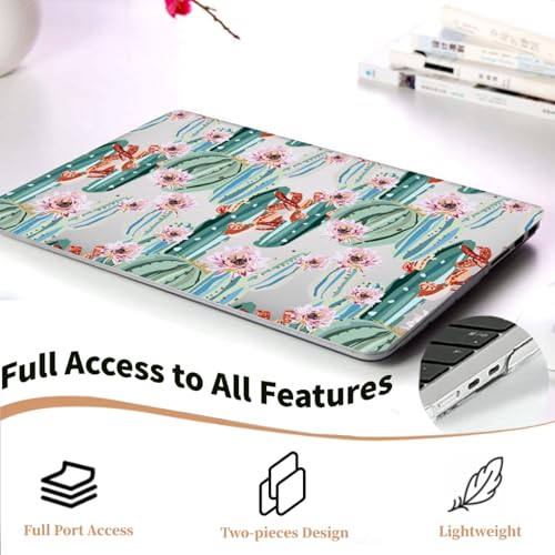 Compatible with MacBook Pro 14 inch Pro/Max Case 2025-2021 M5/M4/M3/M2/M1 Models A3434 A3185 A3401 A3112 A2918 A2992 A2779 A2442, Plastic Laptop Shell & Keyboard Cover, Cactus Blossoms - color: Cactus Blossoms, size: Pro 14.2" (2026-2021)M5/M4/M3/M2/M1