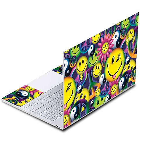 MightySkins Skin Compatible with Google Pixelbook - Peace Smile | Protective, Durable, and Unique Vinyl Decal wrap Cover | Easy to Apply, Remove, and Change Styles | Made in The USA - color: Peace Smile