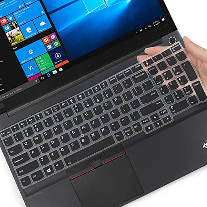 Keyboard Cover for 15.6" Lenovo ThinkPad E15 Gen 4/3/2, ThinkPad L15 Gen 2/1, ThinkPad T15 T15p T15g P15 P15s P15v Gen 3/2/1, ThinkPad E580 E590 E595 L580 L590 P52 P53 P72 P73 T570 T575 T580 T590 -BK - color: Black