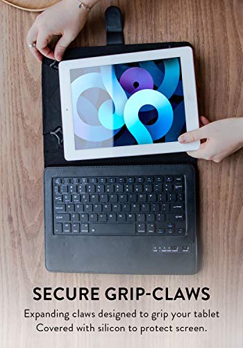 Cooper Infinite Executive Universal Tablet Keyboard Case for 7, 7.9, 8 inch | Tablet Case with Keyboard & 2-in-1 Leather Folio Cover | Bluetooth, Wireless, Hotkeys | Android, Windows, iPadOS (Blue) - color: Dark Blue