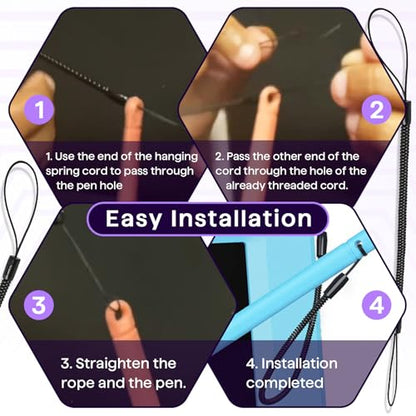 20PCS Pen Leash for Clipboard - Anti-Lose Elastic Tether, Plastic Retractable Coil Strap, Stylus Lanyard for Touchscreen, Clipboard Pen Leash & Coil Set - color: 20-PACK