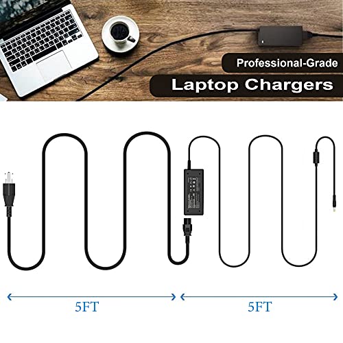 19V 3.42A 65W Laptop Charger for Acer Aspire E15 E1-532-2635 E1-571 E1-531 E3 E5 E5-511 E5-571 E5-573 E5-573G E5-575 E5-576G E5-575G E5-521 E5-522 ES1 ES1-531 ES1-511,ChromeBook C7 C710 AC710 - color: black2