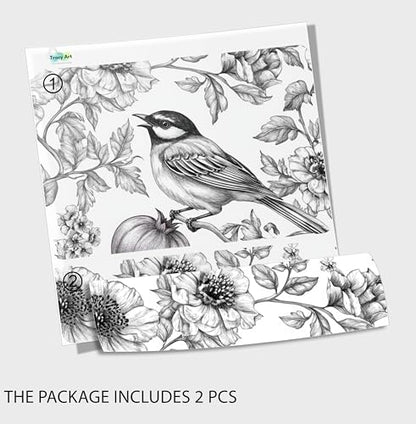 Laptop Skin Decal HP 15.6" - Black White Botanical, Laptop Cover Sticker, No Cutting Required, No Bubble, Waterproof, Scratch Resistant - Including Wide Screen and Wrist Pad - size: 15.6 inch