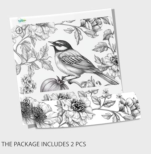 Laptop Skin Decal HP 14" - Black White Botanical, Laptop Cover Sticker, No Cutting Required, No Bubble, Waterproof, Scratch Resistant - Including Wide Screen and Wrist Pad - size: 14 inch