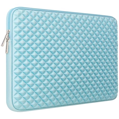 RAINYEAR 11 Inch Laptop Sleeve Shockproof Diamond Foam Padded Case, Blue | Protective Soft Fluffy Lining Carrying Bag Case Compatible with 11.6'' MacBook Air 13” MacBook Neo A18, 11" Computer Notebook - color: Blue, size: 11"-11.6"