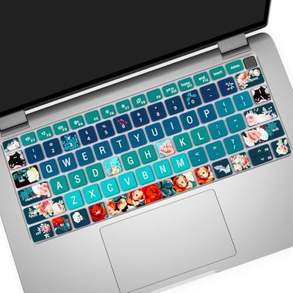 Silicone Keyboard Cover Skin for Dell Latitude 3000 3340 13.3"(2023)/ 5320 5330 5340 5350 13.3"/ 7320 7330 7340 7350 (Rose) - color: Rose