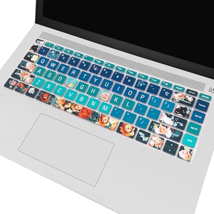 Keyboard Cover for HP 14" Laptop 2020 2019 2018,HP Pavilion x360 14M-BA 14M-CD 14M-DH 14-BA 14-BF 14-cm 14-CF 14-DF 14-DK 14-DS 14-DQ Series 14 Inch Protective Skin,Rose - color: Rose