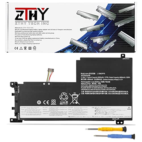 57Wh L19M3PF6 L19L3PF2 L19C3PF5 Laptop Battery Replacement for Lenovo Ideapad 5-15IIL05 5-15ARE05 5-15ITL05 5-15ARE05 5 15IAL7 5 15ABA7 Series 82SG L19M4PF1 L19L4PF1 L19C4PF1 L19D3PF3 L19C3PF4 11.52V - size: 8.66*5*0.28 inch L19M3PF6
