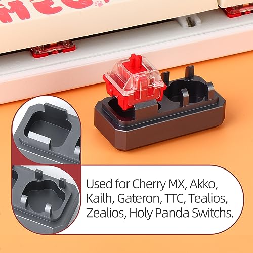Keyboard Lube Kit with Switch Opener, Keycap Puller Stainless Steel Key Removal Tool Keycaps Remover for Mechanical Keyboard - style: Lube Kit-P