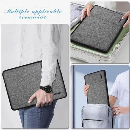 Hseok Laptop Case 13.3 14 inch Sleeve, Rainproof & Shockproof Carrying Case Compatible with MacBook Pro/Neo 14 M5/M4/M3/M2/M1,13.3 MacBook Air/Pro,XPS 14 and Most 13"-14" Notebook Tablet,Gray-Black - color: Dark Gray-black