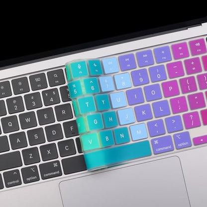 2 Pack Keyboard Cover for 2026-2023 MacBook Air 13" 15" M5 M4 M3 M2,2026-2021 MacBook Pro 14" 16" M5 M4 M3 M2 M1 Pro/Max, Keyboard Skin for 14.2" 16.2" MacBook Pro /13.6" 15.3" MacBook Air, US - color: RAINBOW+TPU