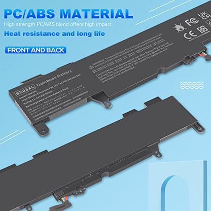 Futurebatt SS03XL Battery 933321-855 for Hp EliteBook 840 g6,EliteBook 730 735 740 745 830 836 840 846 G5 ZBook 14U G5 G6 Series SS03050XL-PL 932823-171 HSN-113C-4 932823-421 HSN-112C HSTNN-IB8C - size: SS03XL