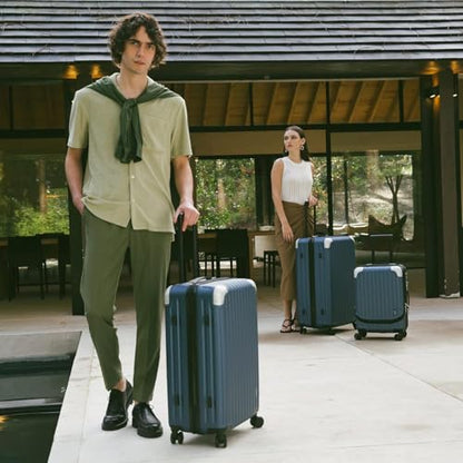 LEVEL8 Grace Luggage Sets Hardshell Suitcase with Wheels, Sturdy Large Suitcase Tsa Lock 20 Inch Expandable Carry on 24 Inch 28 Inch Checked Luggage, 3-Piece Set (20/24/28), Black - color: Black, size: 3-Piece Set (20/24/28)
