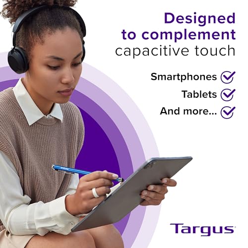 Targus Slim Stylus for Tablets and Smartphones, Metallic Blue (AMM1203US) - color: Metallic Blue, style: Slim Stylus