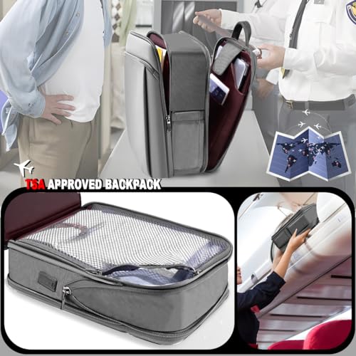 ZINZ Slim and Expandable 15 15.6 16 Inch Laptop Backpack Anti Theft Business Travel Notebook Bag with USB, Multipurpose Large Capacity Daypack for Men & Women,LG01Y01 - color: Lg01y01