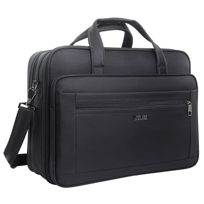 Large Briefcases For Men Canvas Tote Bag 15.6 Inch 17 Inch 19 Inch Laptop Case Work Bags Office Messenger Bag - style: Medium Size（15.6 Inch）